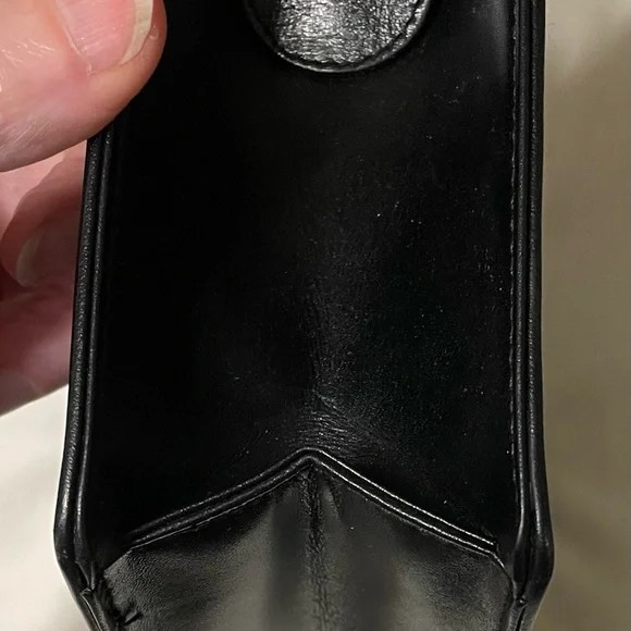 Authentic Vintage Ferragamo Sophisticated Black Leather Bag with Gold Hardware - Picture 11 of 16